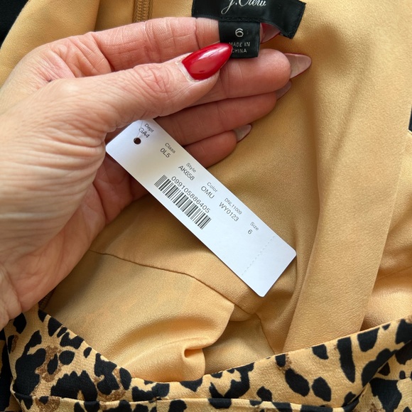 J. Crew Dresses | Jcrew Tie Waist Spaghetti Strap Dress with Slit - Picture 9 of 11